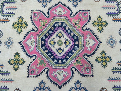 Pink 8'10" x 11'6" Tribal Hand knotted Wool Rug - Sku: O055538