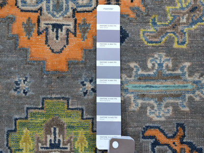 Grey 3'3" x 5'0" Tribal Hand knotted Wool Rug - Sku: O055555