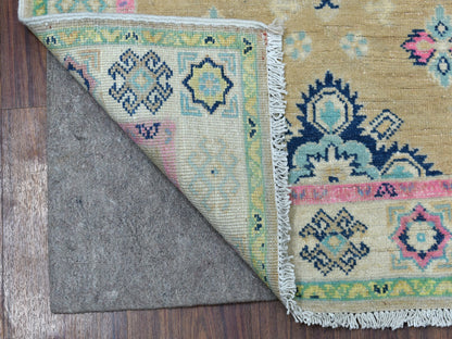 Grey 2'6" x 8'0" Tribal Hand knotted Wool Rug - Sku: O055580