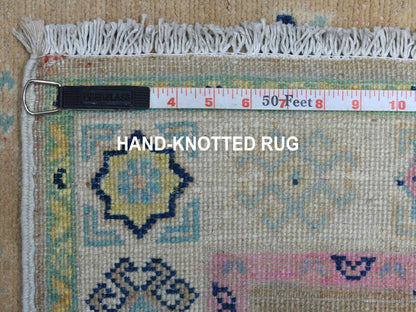 Grey 2'6" x 8'0" Tribal Hand knotted Wool Rug - Sku: O055580
