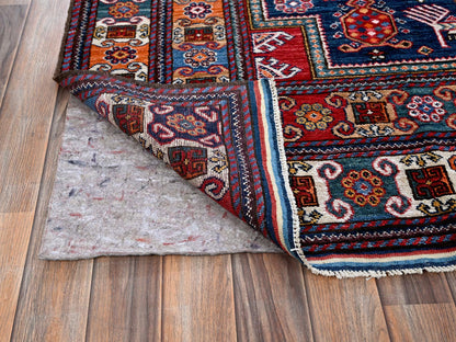 Blue 8'4" x 9'6" Kazak Hand knotted Wool Rug - Sku: O0555