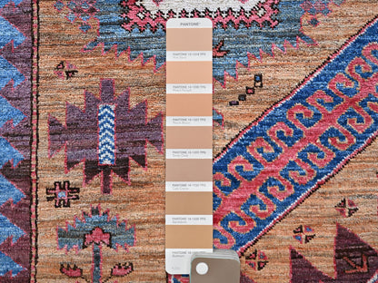 Brown 6'1" x 8'4" Kazak Hand knotted Wool Rug - Sku: O0562