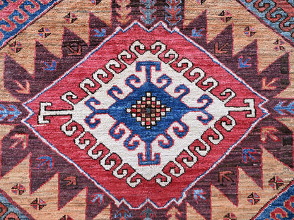 Brown 6'1" x 8'4" Kazak Hand knotted Wool Rug - Sku: O0562
