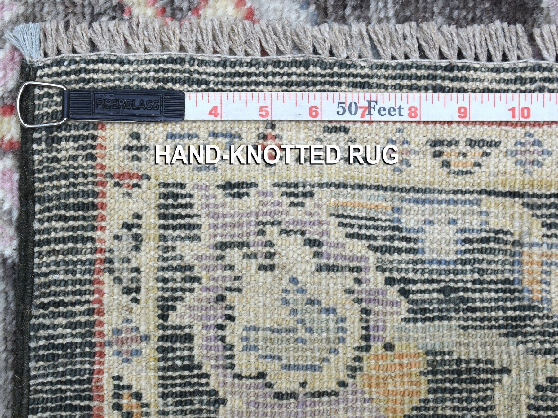 Oushak Oushak hand-knotted wool runner in Black & Charcoal Black, 2'10" x 9'10" — SKU O056596 (view 6)