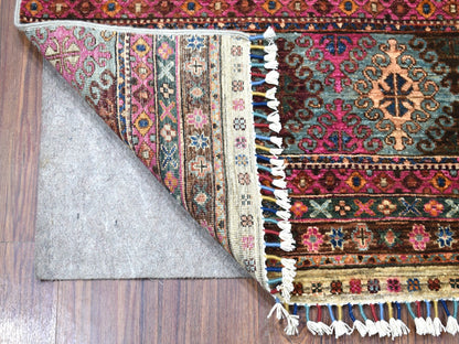 Kazak Kazak hand-knotted wool runner in Beige, 2'9" x 7'10" — SKU O056807 (view 2)