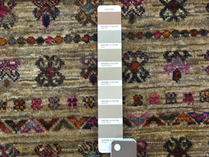 Kazak Kazak hand-knotted wool runner in Beige, 2'9" x 7'10" — SKU O056807 (view 3)