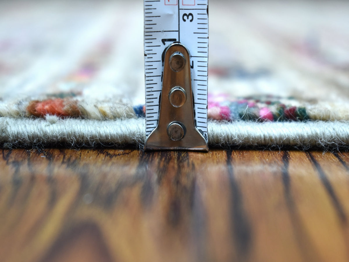 Kazak Kazak hand-knotted wool runner in Beige, 2'9" x 7'10" — SKU O056807 (view 5)