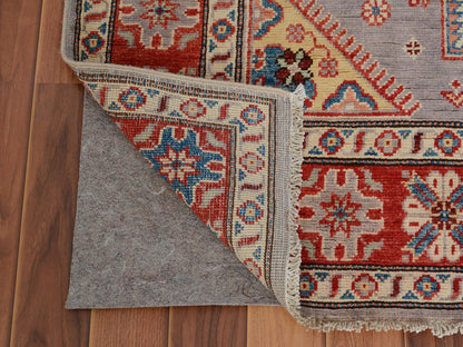 Grey 3'10" x 6'0" Tribal Hand knotted Wool Rug - Sku: O057069