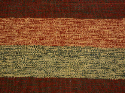 Red 4'9" x 8'0" Flatweave / Kilim Hand woven Wool Rug - Sku: O057500