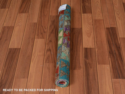Brown 2'7" x 4'1" Flat Weave Hand woven Wool Rug - Sku: O057510