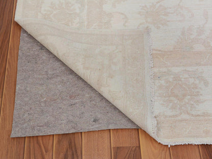 Ivory 8'0" x 9'6" Oushak And Peshawar Hand knotted Wool Rug - Sku: O057538