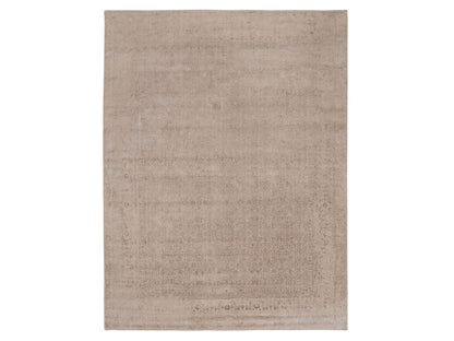 Modern / Contemporary hand-knotted wool/silk rug in Beige, 11'8" x 14'8" — SKU O058113