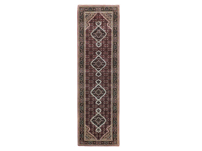 Red 2'8" x 10'1" Traditional Hand knotted Wool Rug - Sku: O058319