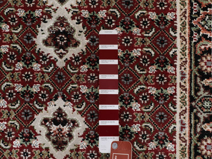 Red 2'8" x 10'1" Traditional Hand knotted Wool Rug - Sku: O058319