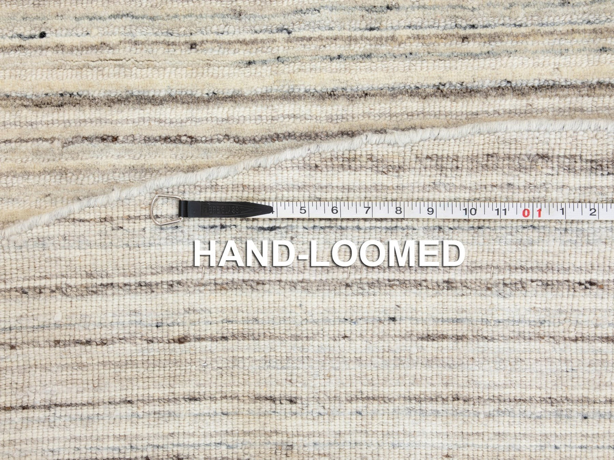 Hand-Loomed hand-knotted wool rug in Beige, 6' x 6' — SKU O058354 (view 8)