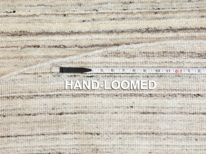 Hand-Loomed hand-knotted wool rug in Beige, 6' x 6' — SKU O058354 (view 8)