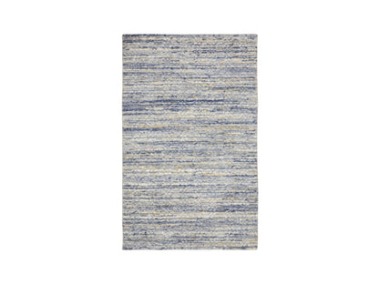 Grey 3'0" x 5'0" Modern / Contemporary Handloom Wool Rug - Sku: O058395