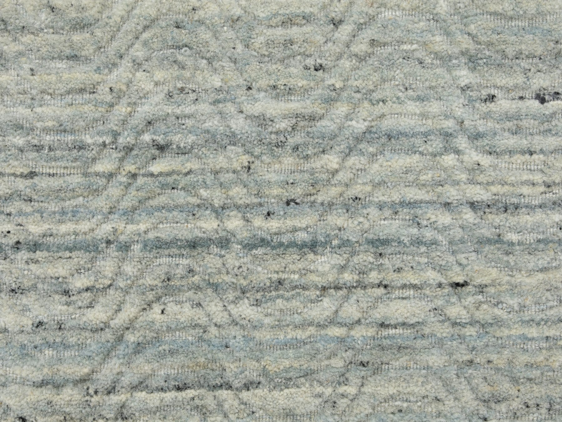 Modern / Contemporary hand-knotted wool runner in Green, 2'6" x 7'10" — SKU O058422 (view 5)