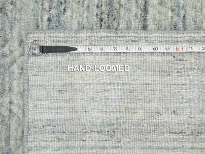 Modern / Contemporary hand-knotted wool runner in Green, 2'6" x 7'10" — SKU O058422 (view 8)