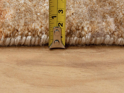 Modern / Contemporary hand-knotted wool/silk rug in Brown, 3' x 5' — SKU O058467 (view 7)