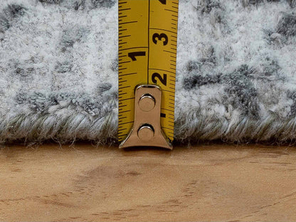Grey 2'7" x 12'0" Transitional Hand knotted Wool/Silk Rug - Sku: O058556