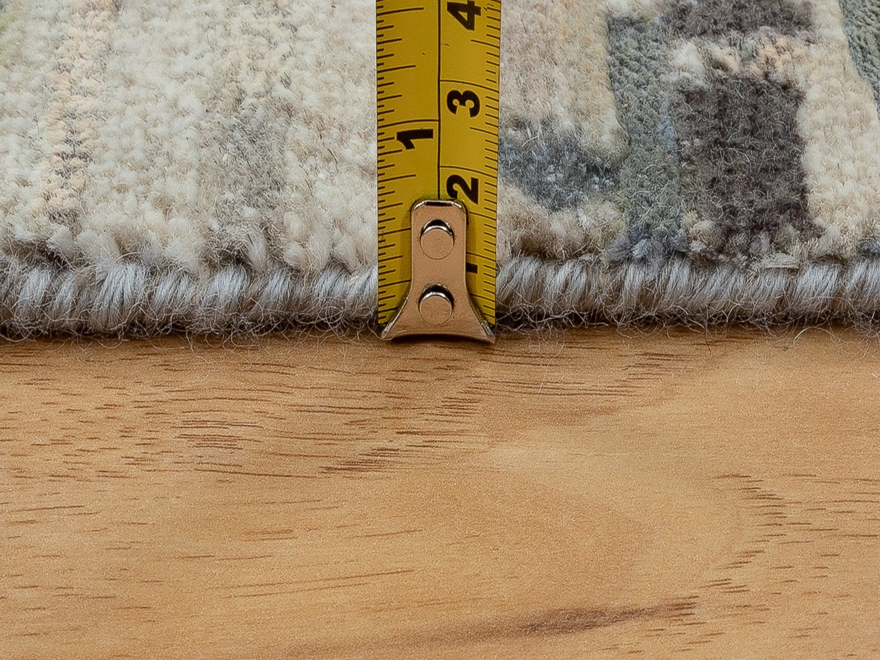 Modern / Contemporary hand-knotted wool/silk runner in Gray, 2'8" x 10'3" — SKU O058566 (view 7)