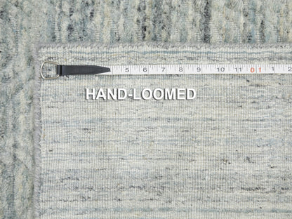 Modern / Contemporary hand-knotted wool runner in Green, 2'6" x 11'10" — SKU O058572 (view 8)