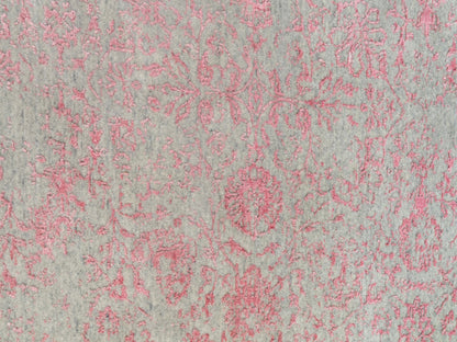 Pink 10'0" x 14'1" Hand Loomed Handloom Wool/Silk Rug - Sku: O058581