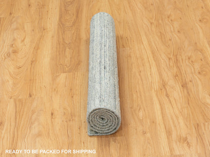 Modern / Contemporary hand-knotted wool rug in Green, 3' x 5' — SKU O058618 (view 6)