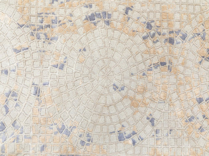 Ivory 5'10" x 9'0" Modern and Contemporary Hand knotted Wool/Silk Rug - Sku: O058645