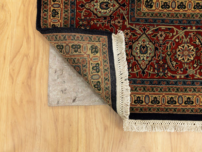 Herati Fine Oriental hand-knotted wool rug in Black & Rust Red, 9'5" x 16'1" — SKU O058648 (view 4)