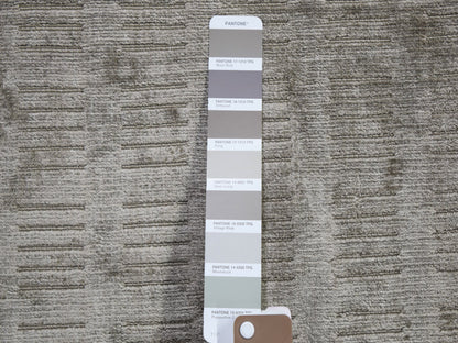Grey 2'0" x 3'0" Modern / Contemporary Handloom Wool/Silk Rug - Sku: O059135