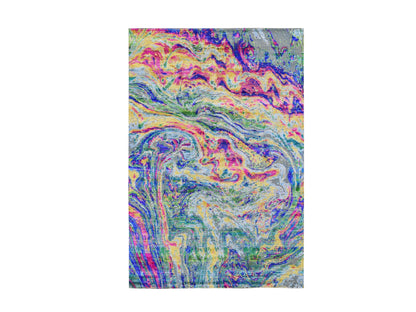 Yellow 5'10" x 8'8" Modern / Contemporary Hand knotted Wool/Silk Rug - Sku: O059232