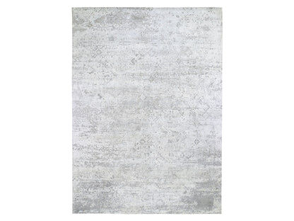Ivory 8'10" x 12'0" Wool / Silk Hand knotted Wool/Silk Rug - Sku: O059248