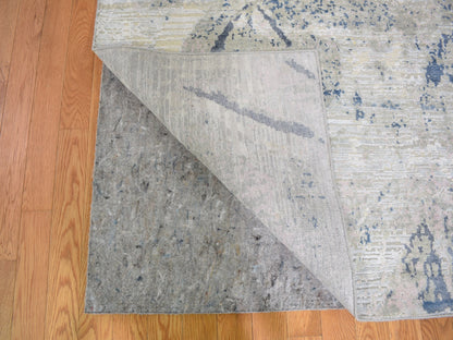 Ivory 8'10" x 12'1" Wool / Silk Hand knotted Wool/Silk Rug - Sku: O059259