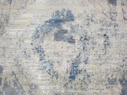 Ivory 8'10" x 12'1" Wool / Silk Hand knotted Wool/Silk Rug - Sku: O059259
