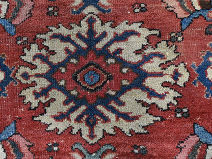 Red 10'10" x 13'8" Persian Hand knotted Wool Rug - Sku: O059350