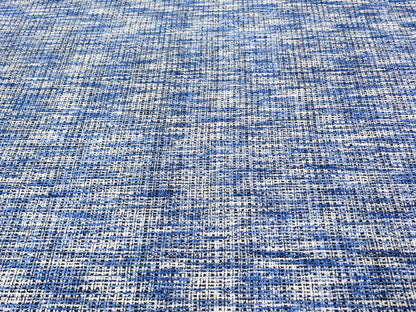 Blue 8'2" x 10'0" Modern and Contemporary Handloom Wool Rug - Sku: O059534