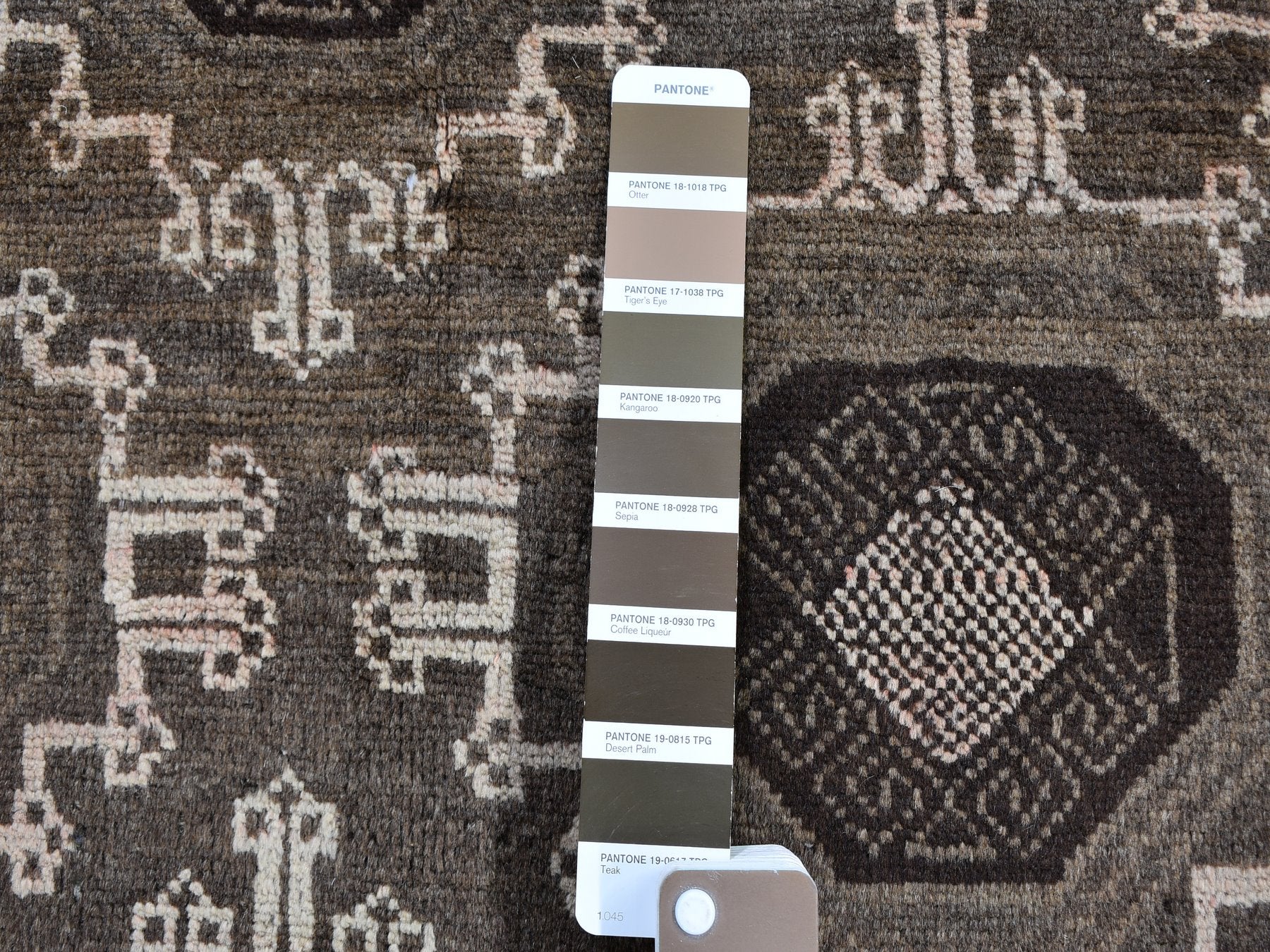 Baluch Tribal & Geometric hand-knotted wool rug in Brown, 5'8" x 9'10" — SKU O059564 (view 3)