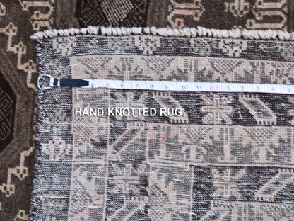 Baluch Tribal & Geometric hand-knotted wool rug in Brown, 5'8" x 9'10" — SKU O059564 (view 7)