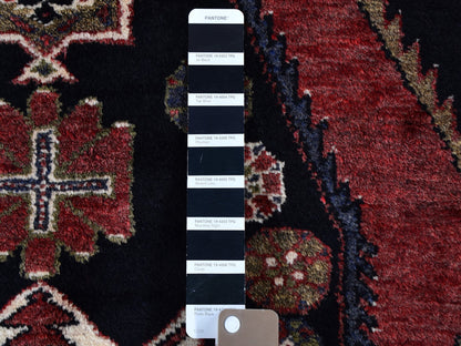Persian hand-knotted wool rug in Blue & Ivory, 4'6" x 6'6" — SKU O059567 (view 3)