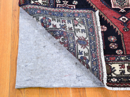Persian hand-knotted wool rug in Blue & Ivory, 4'6" x 6'6" — SKU O059567 (view 4)