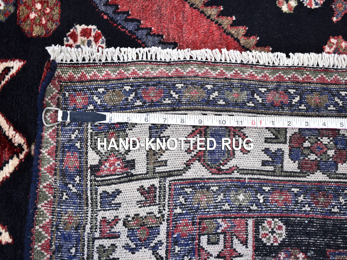 Persian hand-knotted wool rug in Blue & Ivory, 4'6" x 6'6" — SKU O059567 (view 7)