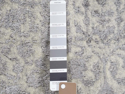 Grey 2'5" x 8'0" Hand Loomed Handloom Wool/Silk Rug - Sku: O059569
