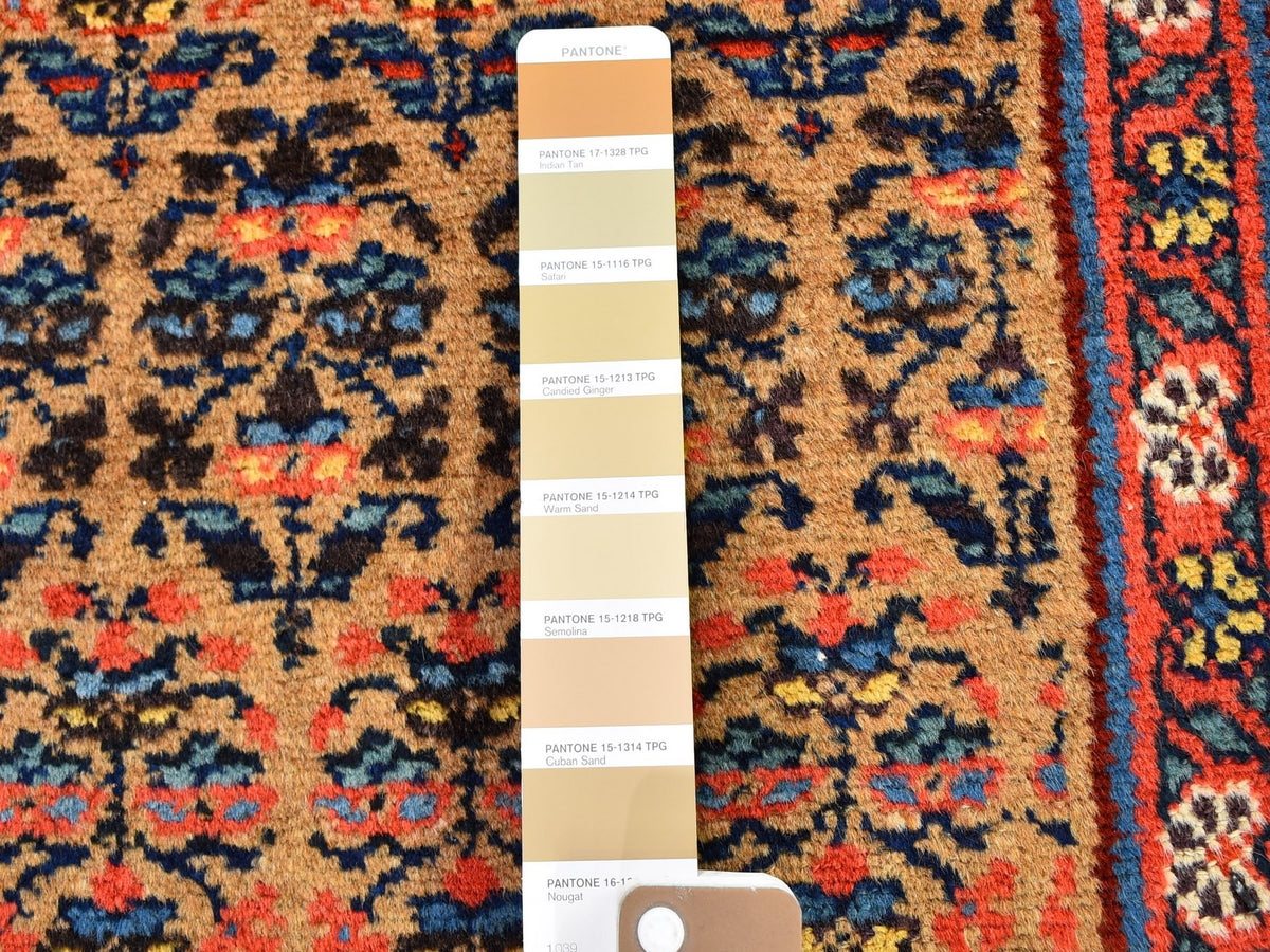 Serab Antique hand-knotted wool runner in Brown, 3' x 18' — SKU O059574 (view 3)