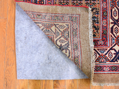 Serab Antique hand-knotted wool runner in Brown, 3' x 18' — SKU O059574 (view 4)