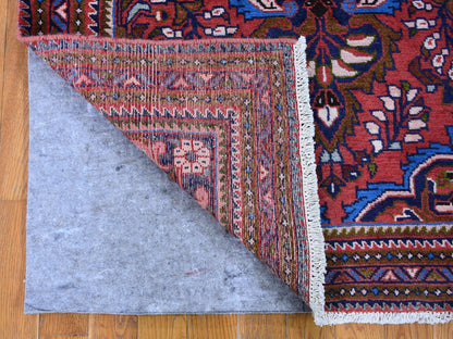 Red 3'6" x 5'5" Persian Hand knotted Wool Rug - Sku: O059655