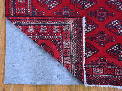 Red 3'6" x 5'0" Persian Hand knotted Wool Rug - Sku: O059669
