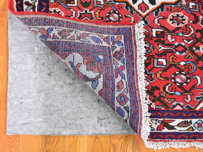 Red 3'6" x 5'0" Persian Hand knotted Wool Rug - Sku: O059677