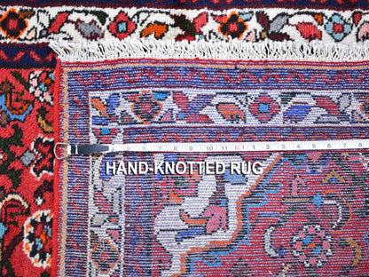 Red 3'6" x 5'0" Persian Hand knotted Wool Rug - Sku: O059677
